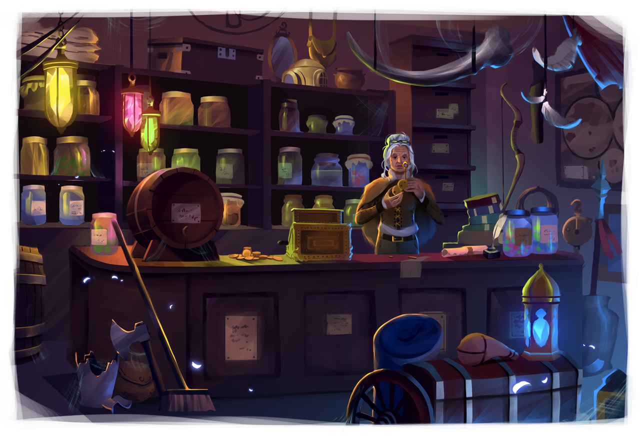 Interior of a Storyhaven general store